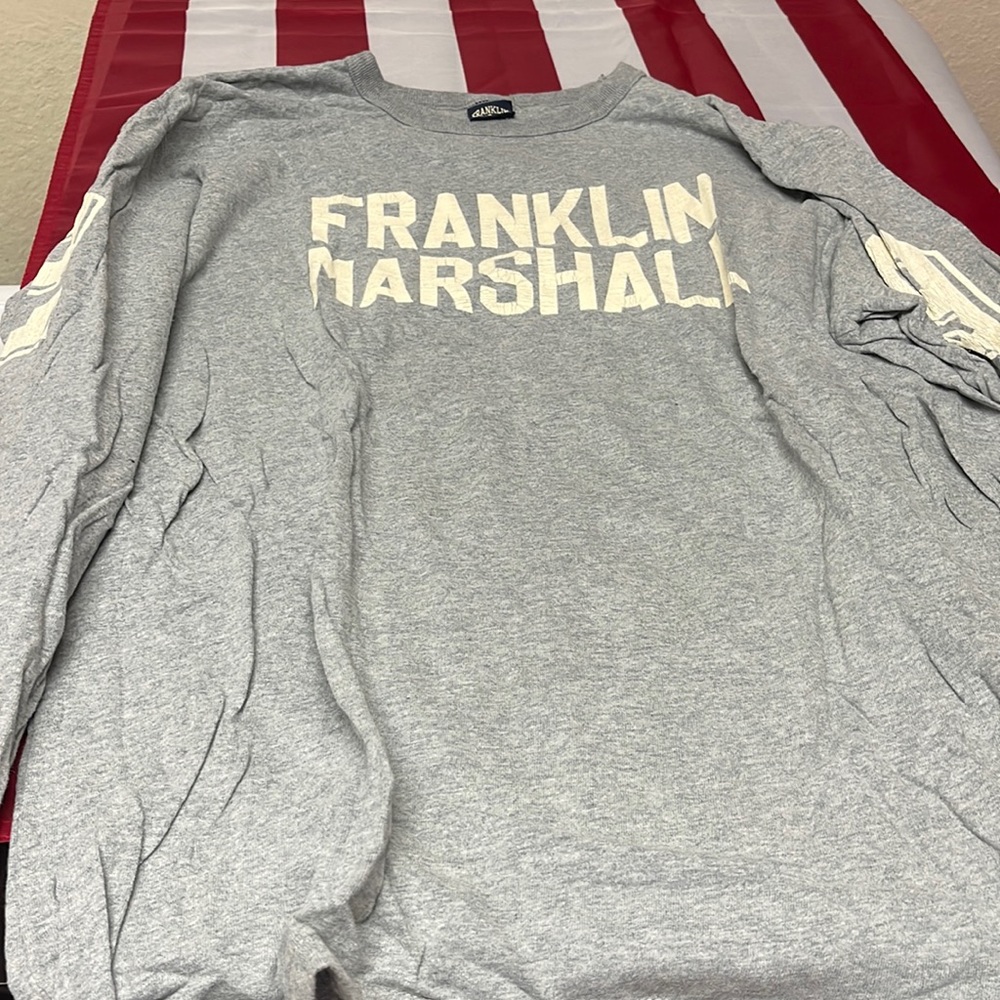 Franklin marshal mens long sleeve grey shirt